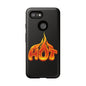 Stylish Phone Case, Hot Flames Design, Gift for Teens, Trendy Accessory, Protective Cover, Unique Phone Case