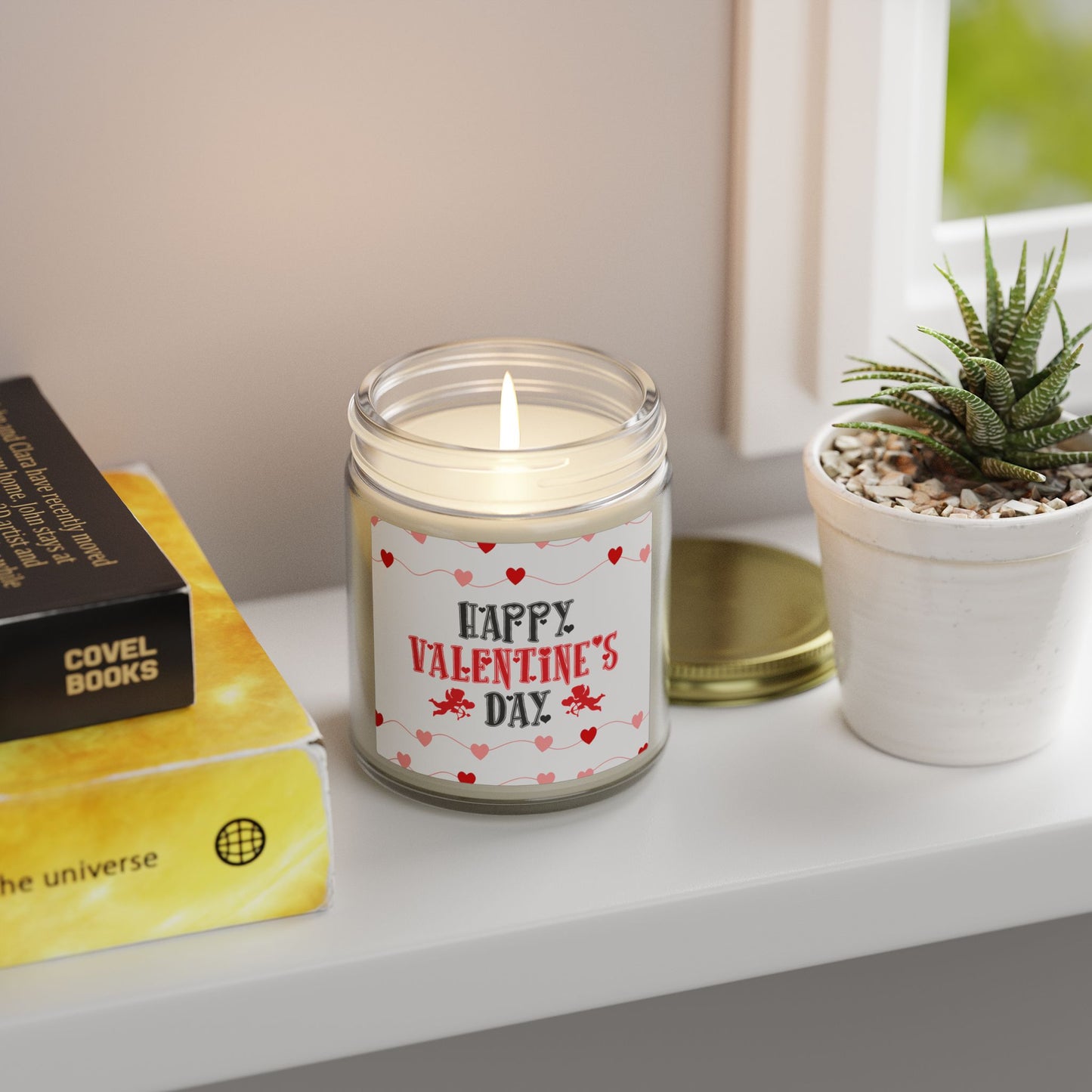 Valentine’s Day Scented Candle — Coconut Apricot Wax (4oz & 9oz)