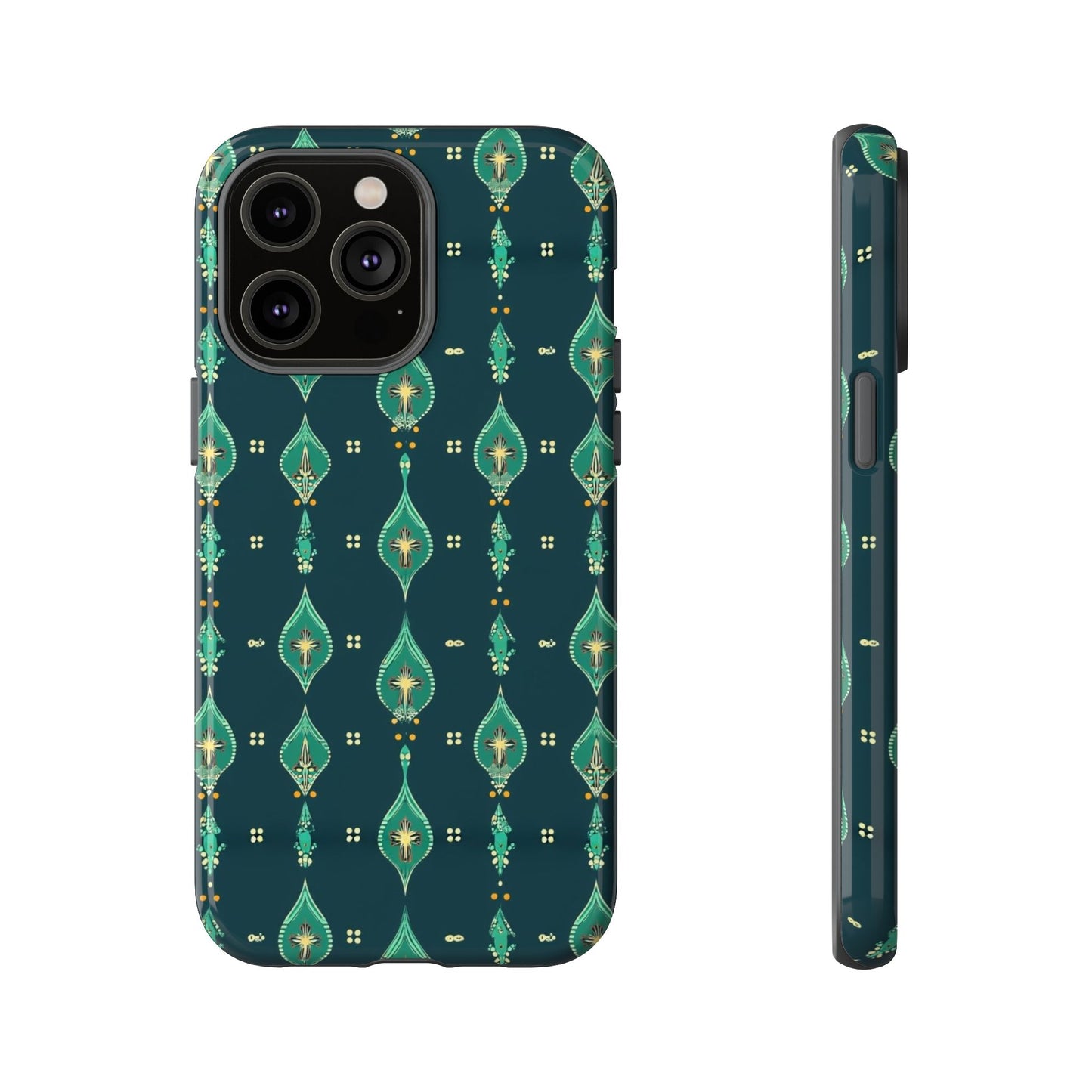 Emerald Boho Teardrop Phone Case