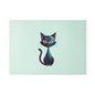 Cute Cat Glass Cutting Board, Kitchen Decor, Cat Lover Gift, Cat Theme Cooking, Pet Owner Accessories, Unique Kitchenware