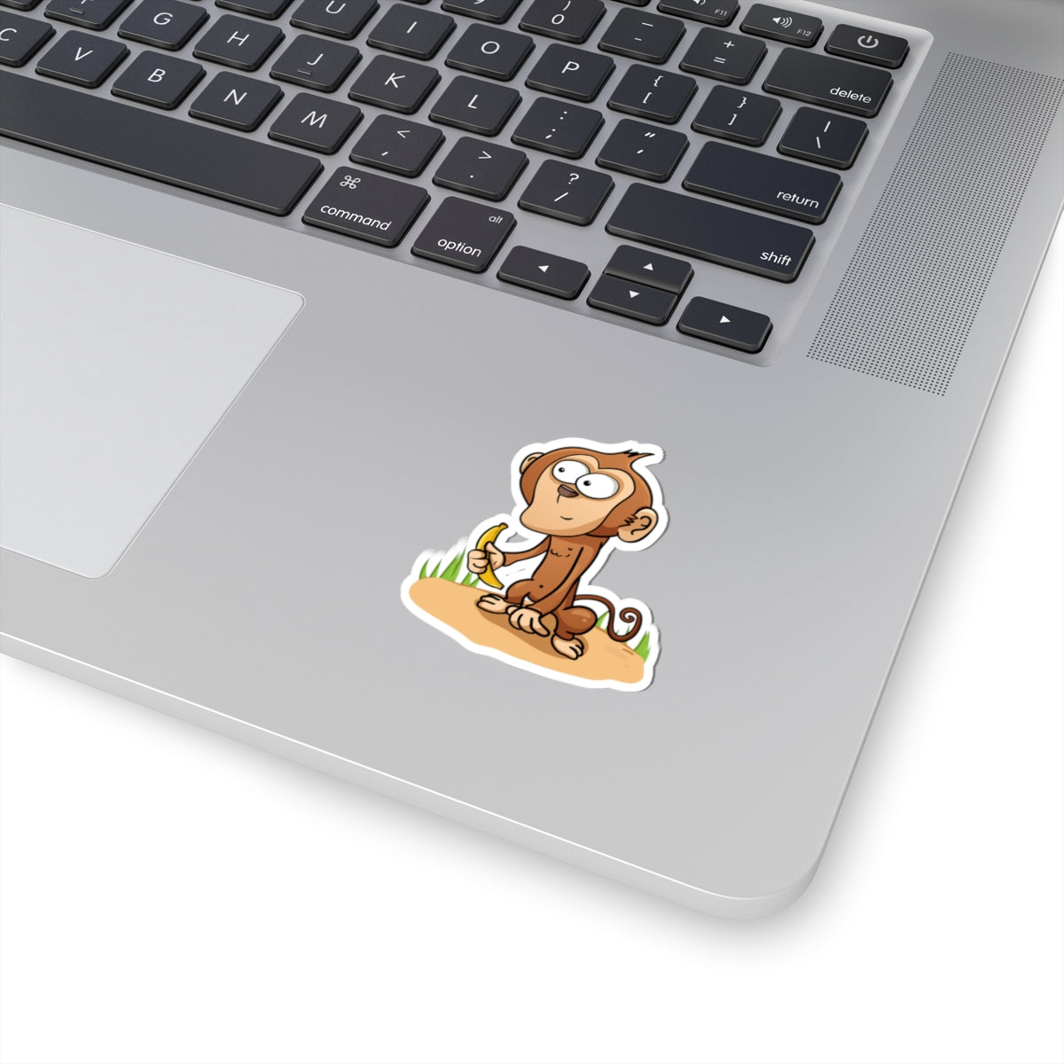 Whimsical Monkey Sticker for Kids, Cute Animal Decal