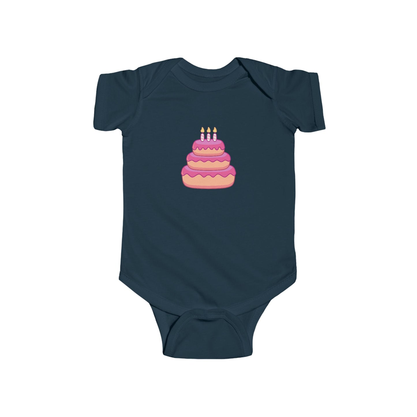 Cute Birthday Cake Infant Bodysuit