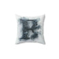 Smoky Letter 'F' Decorative Throw Pillow — Monogram Initial Accent Cushion