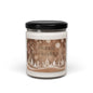 Holiday Soy Candle 9oz — "Happy Holidays" Winter Pine Scented Jar