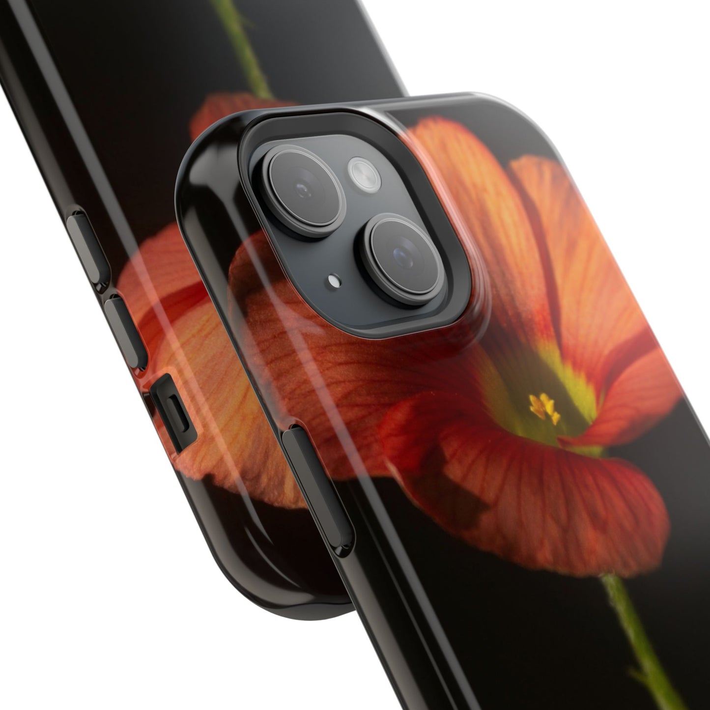 Poppy Bloom Magnetic Impact Phone Case — Slim Protective Floral Design