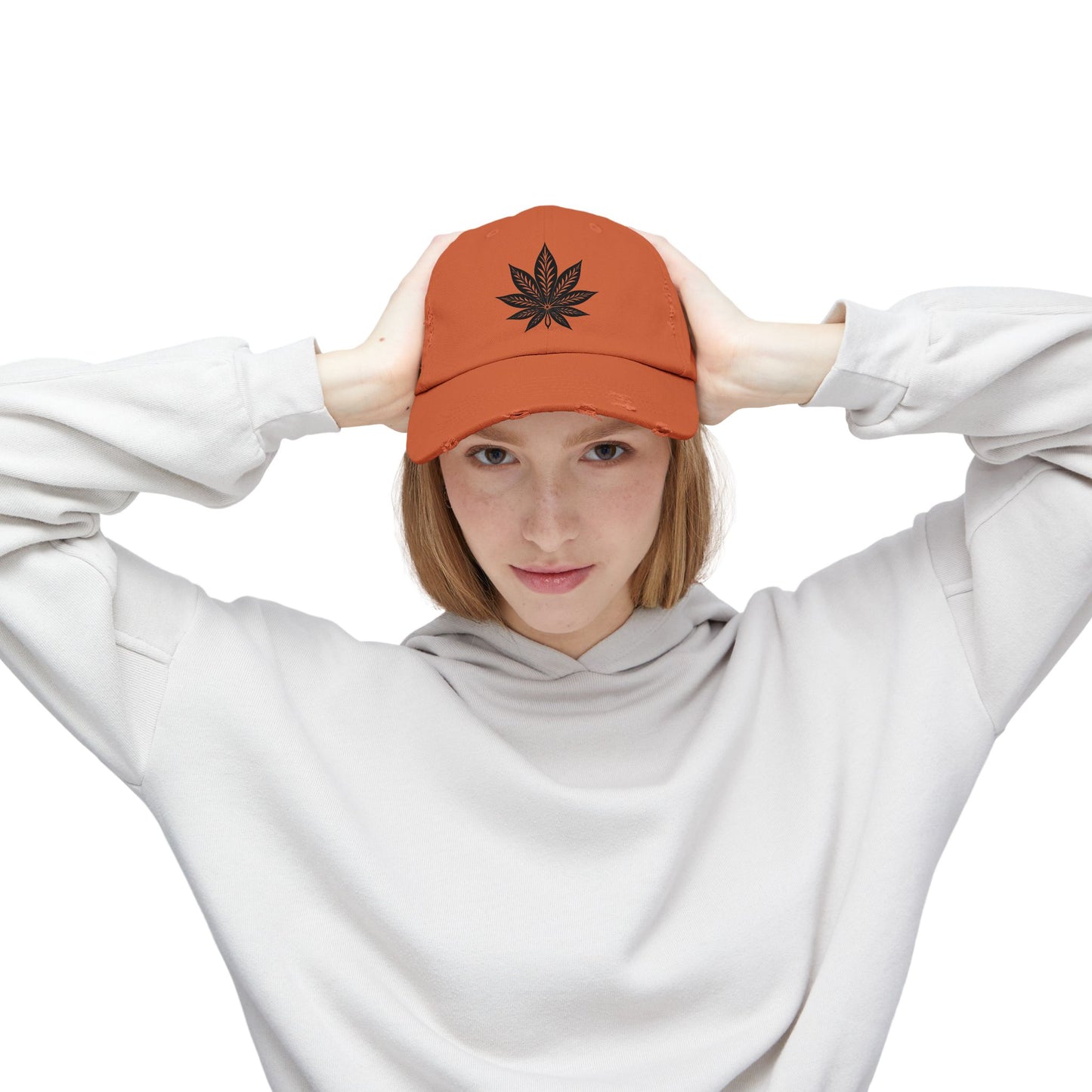 Distressed Embroidered Cap, Unisex Fashion Hat, Streetwear Accessory, Trendy Casual Wear, Gift for Him or Her