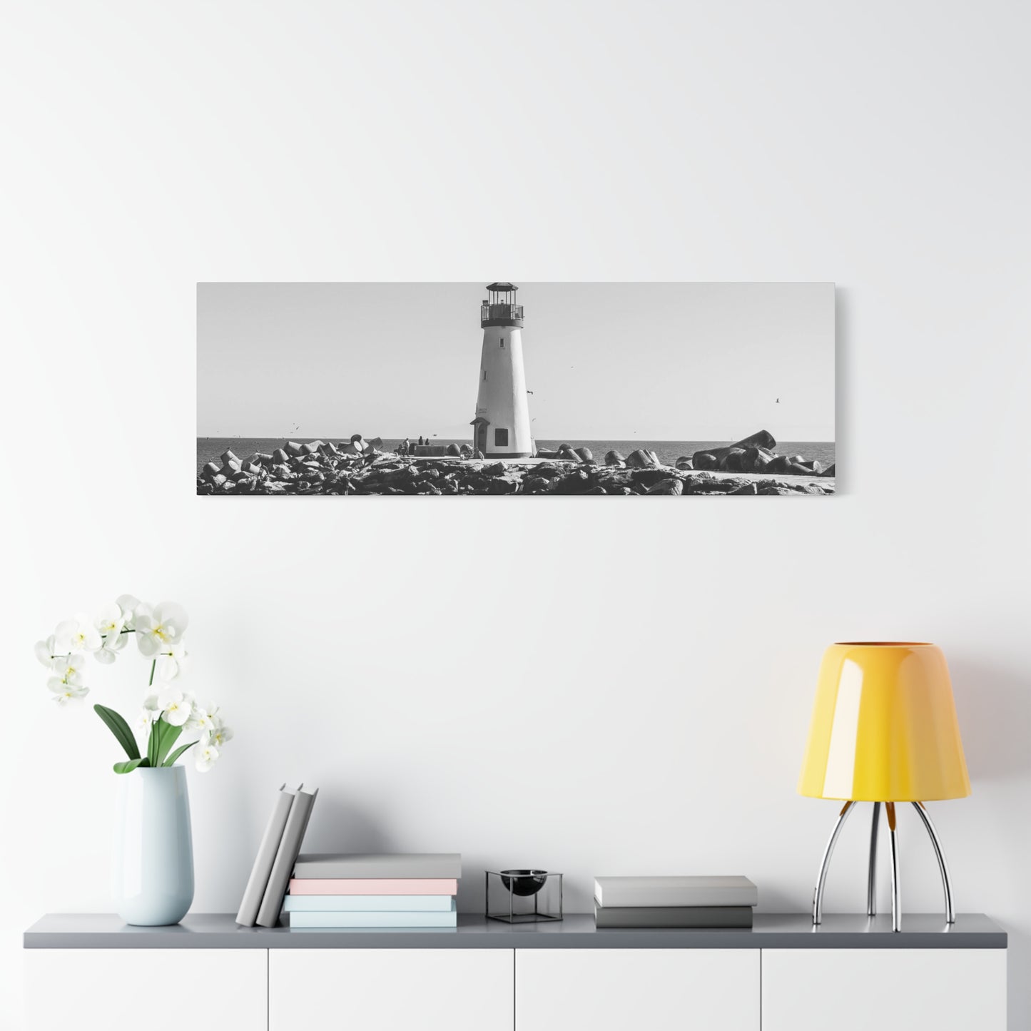 Matte Canvas, Stretched, 1.25" - Lighthouse