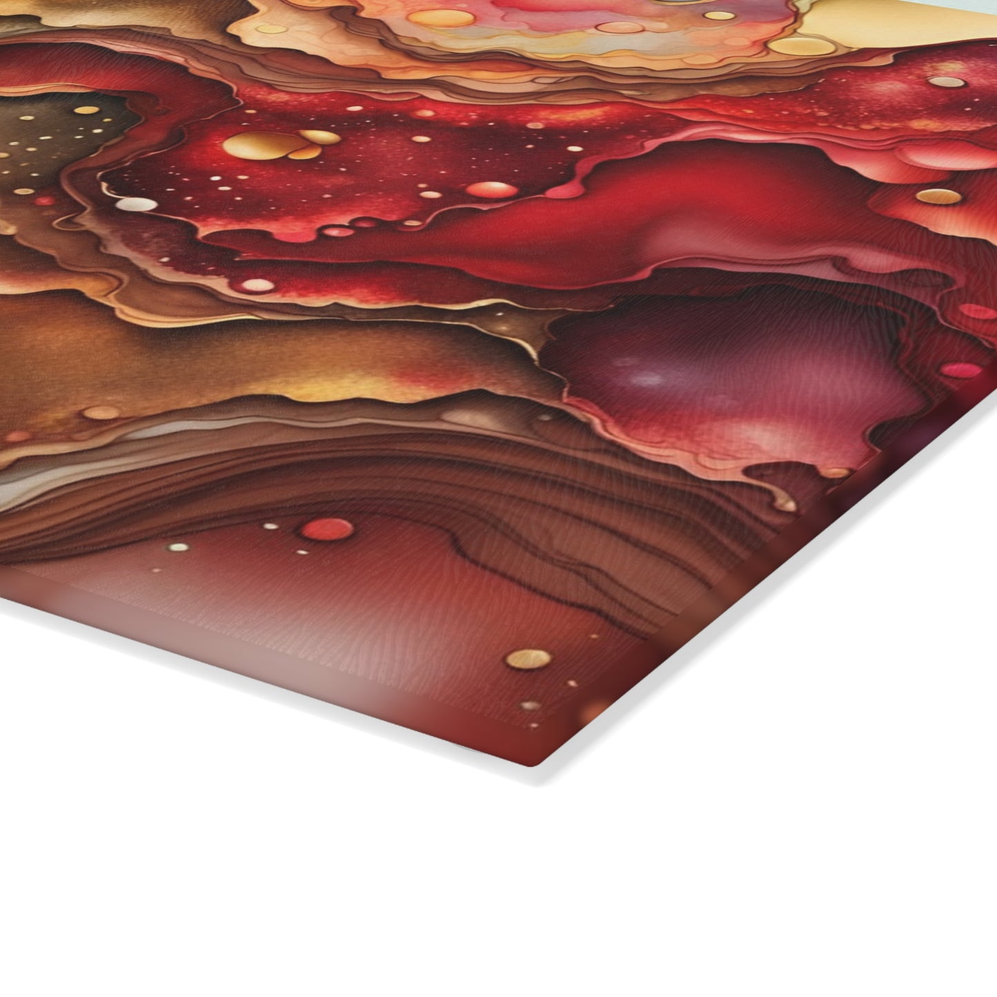 Elegant Resin-Inspired Glass Cutting Board