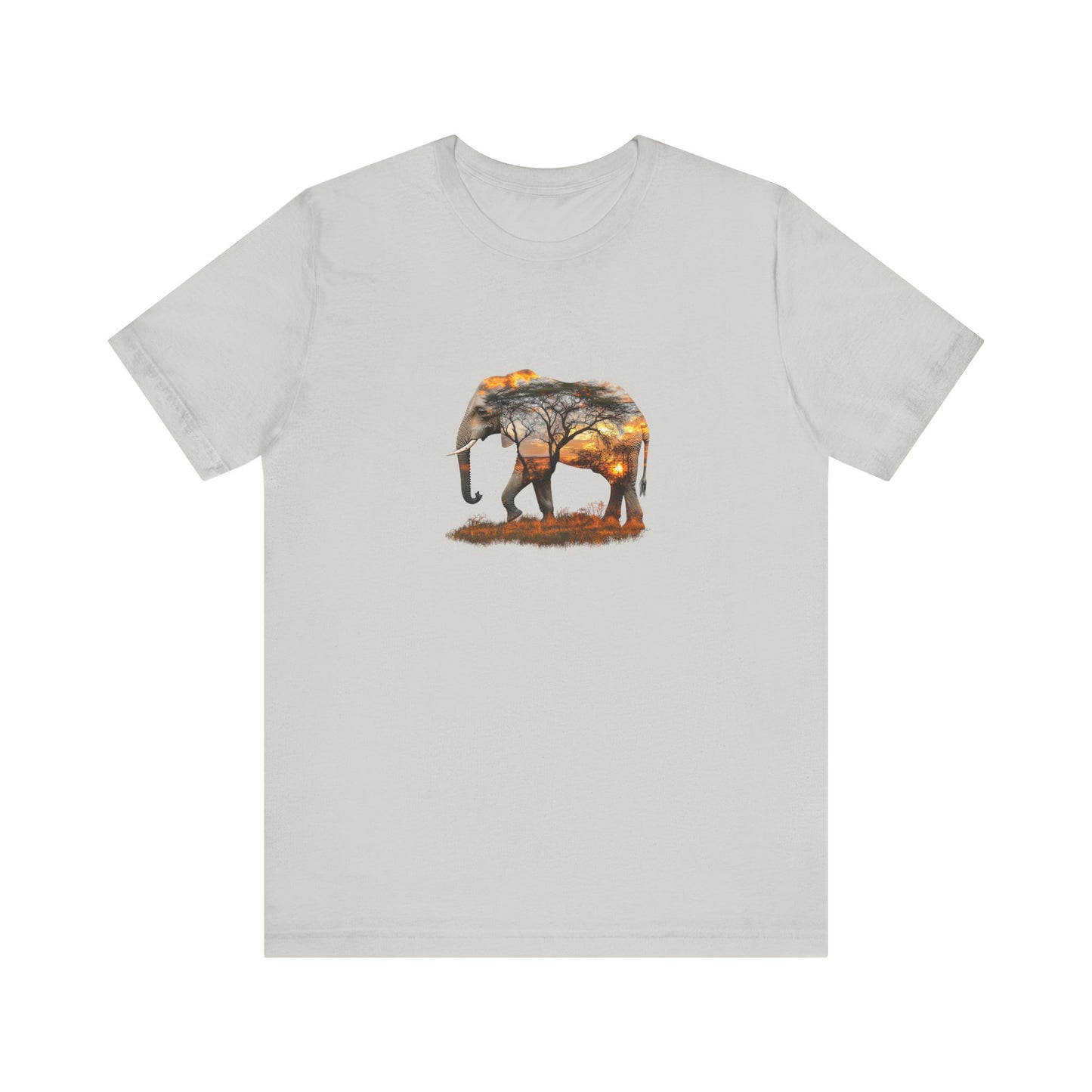 Elephant Sunset Unisex Jersey Tee
