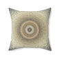 Bohemian Home Decor Pillow, Circular Patterned Cushion, Unique Room Accent, Cozy Throw Pillow, Gift for Home Lovers