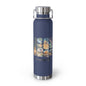 Insulated Camping Water Bottle 22oz — 'Camping Life' Outdoor Vacuum Flask