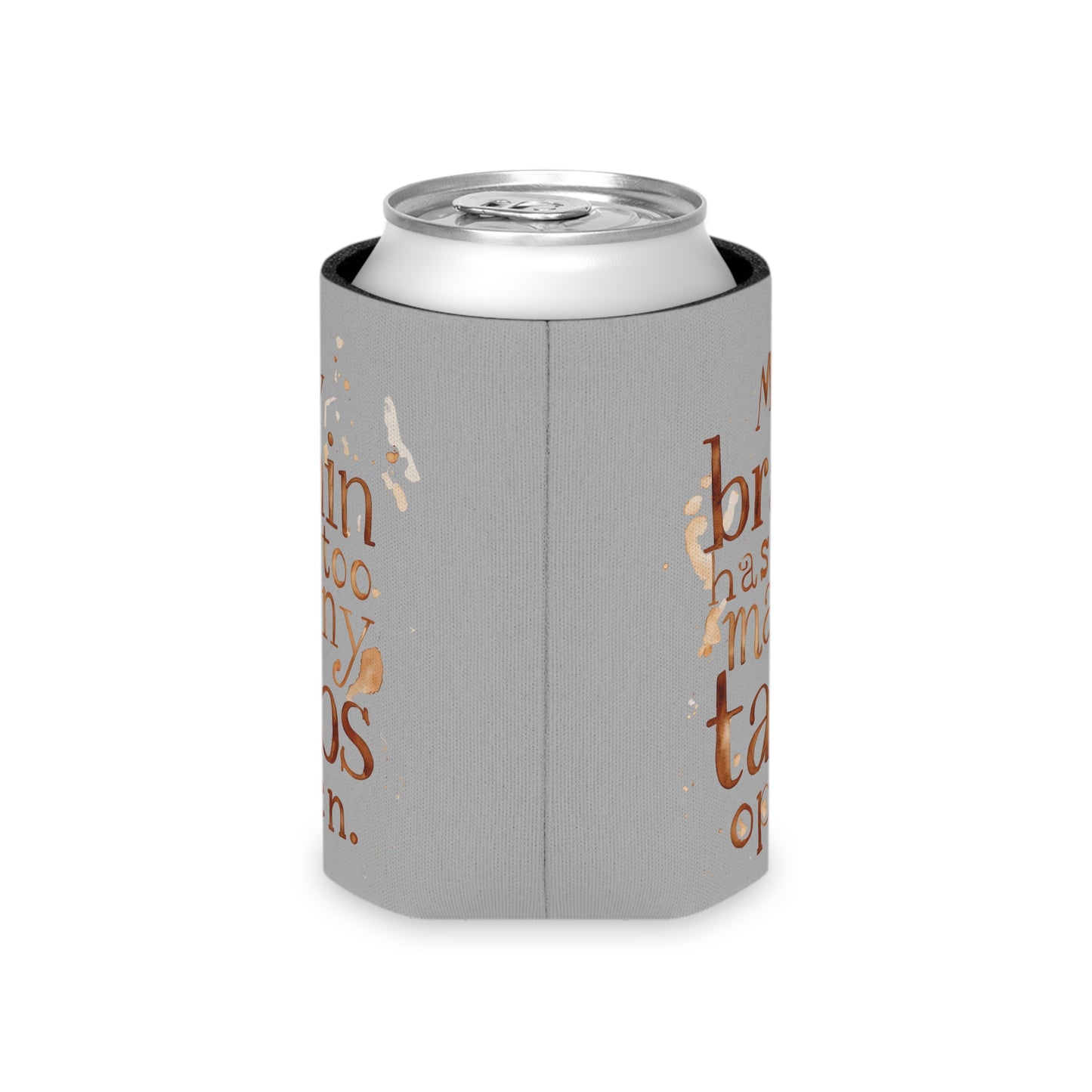Brainy Can Cooler - Quirky Drink Sleeve, Funny Gift for Friends, Birthday, Party, Summer BBQ, Conversation Starter
