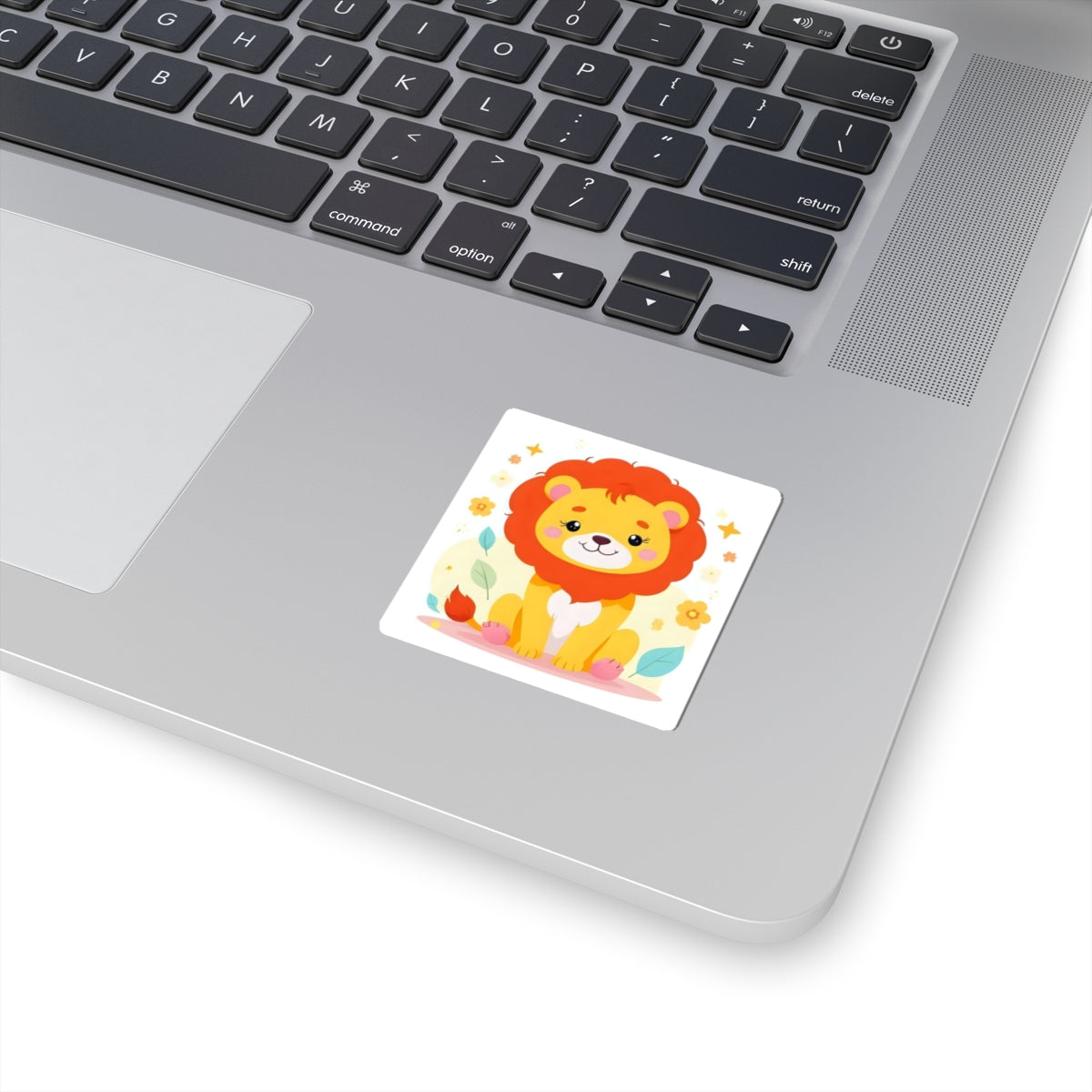 Cute Lion Kiss-Cut Sticker — Cartoon Baby Animal Decorative Decal for Laptops, Water Bottles & Scrapbooks