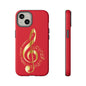 Tough Cases - Red Musical Note