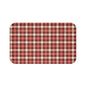 Cozy Rustic Plaid Bath Mat - Farmhouse Bathroom Decor, Non-Slip Shower Rug, Home Gift, Gingham Print, Country Style