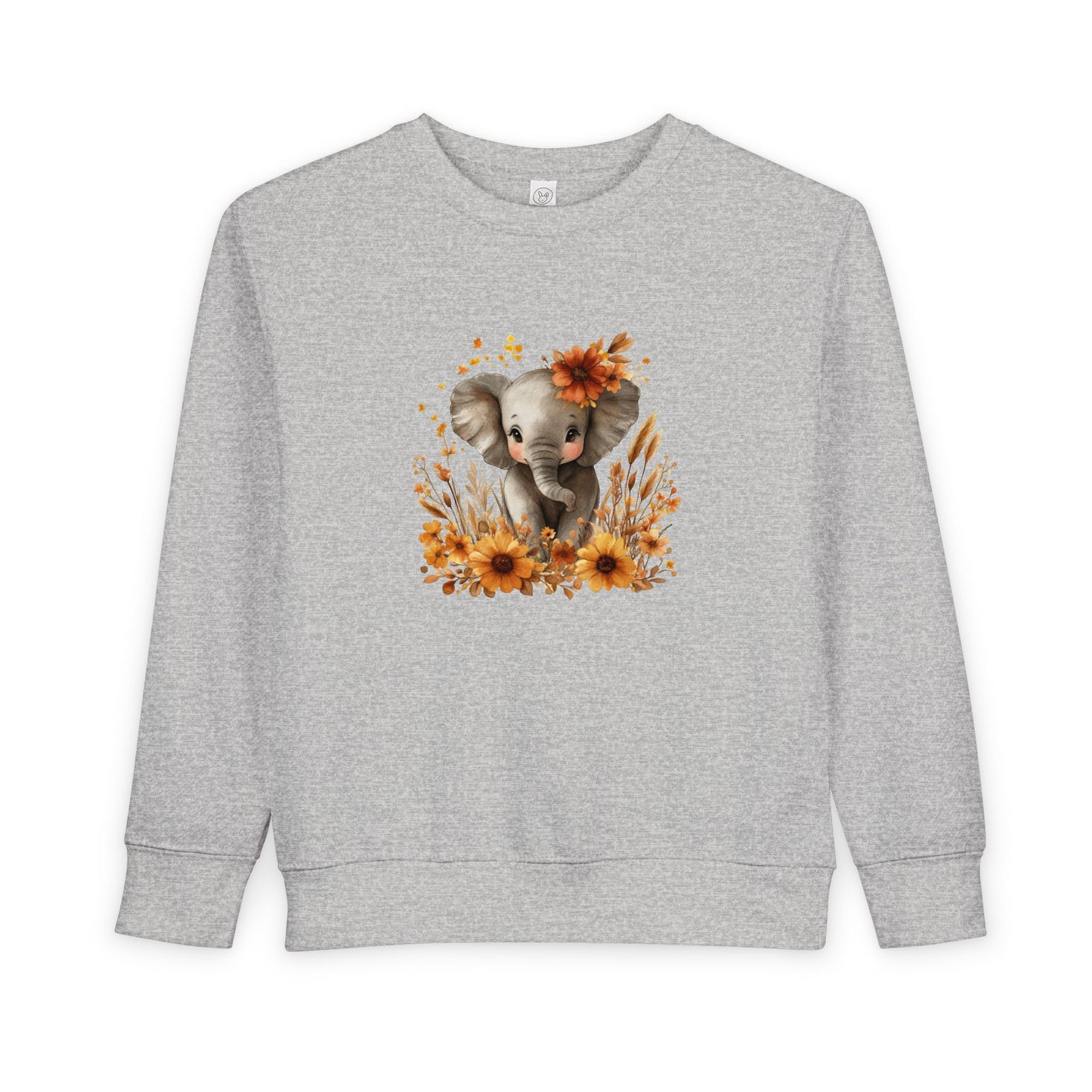 Adorable Elephant Toddler Sweatshirt - Cute Kids Apparel, Gift for Birthday, Baby Shower, Fall Fashion, Cozy Everyday Wear