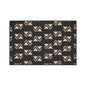 Floor Mat — Modern Retro Floral Pattern Heavy-Duty Entry Rug