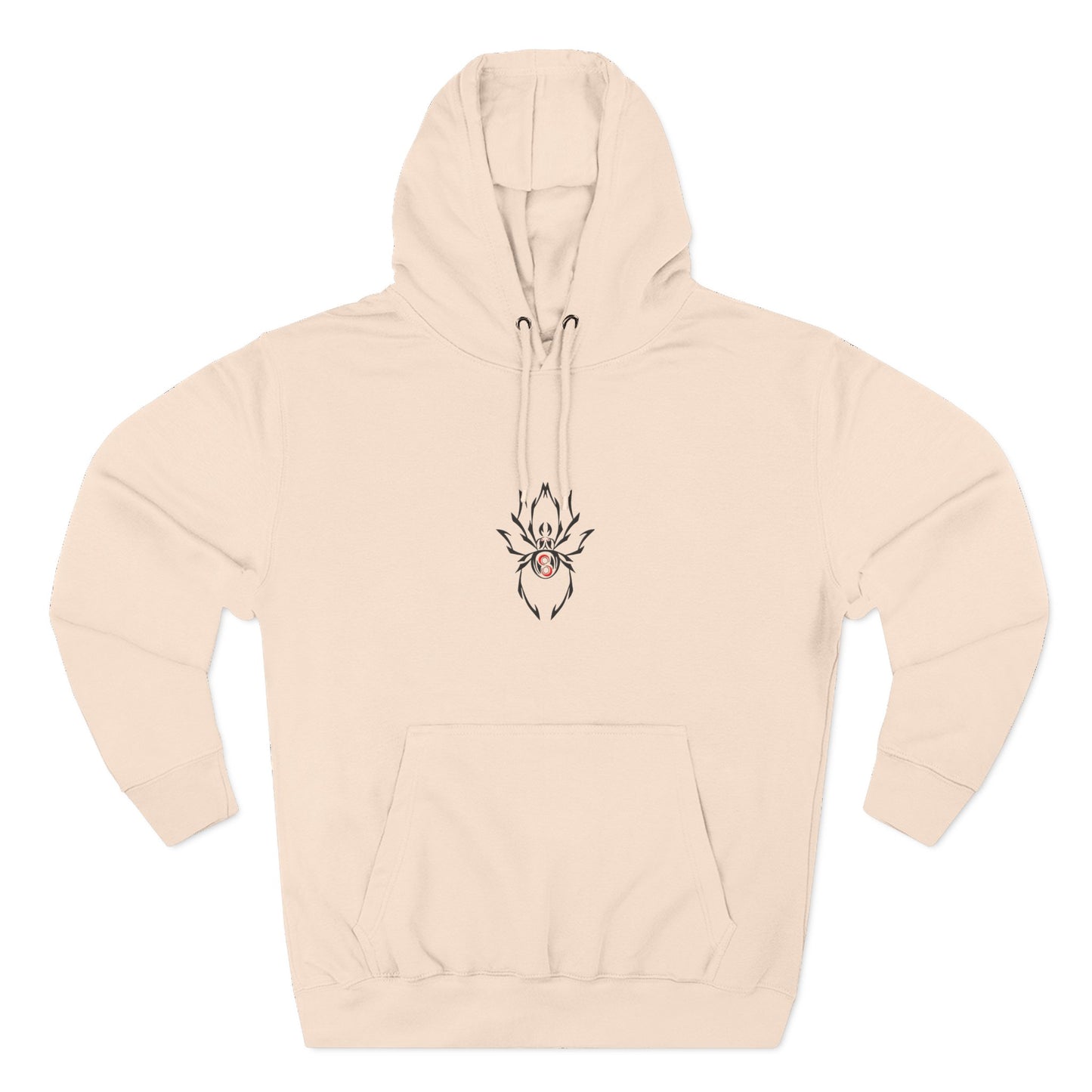 Cozy Spider Fleece Hoodie - Spooky Fashion, Unisex Casual Wear, Halloween Gift, Fall Fashion, Comfortable Layering