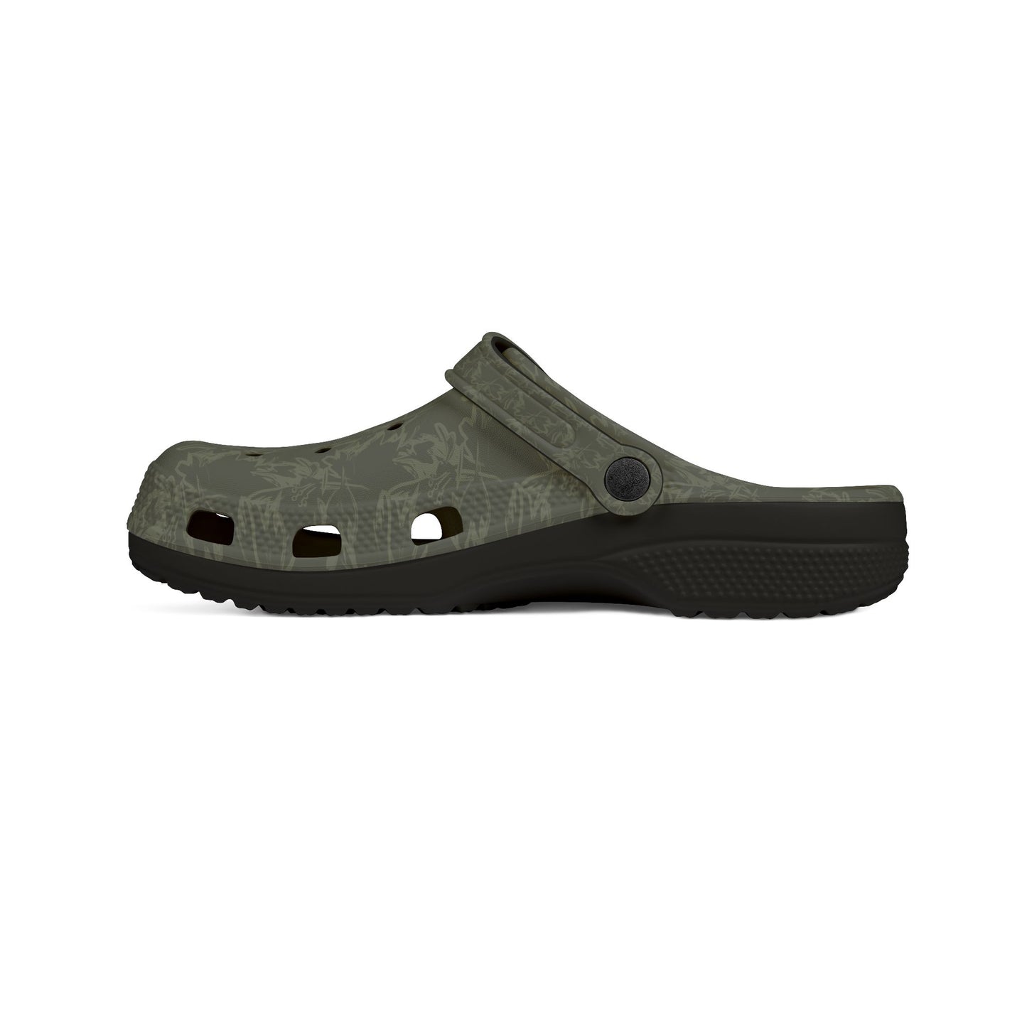 Olive Camouflage EVA Foam Clogs – Lightweight Garden & Casual Slip-On Shoes