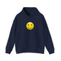 Smiley Face Hooded Sweatshirt, Cozy Unisex Hoodie, Casual Wear, Gift for Friends, Cheerful Apparel, Everyday Comfort Clothing