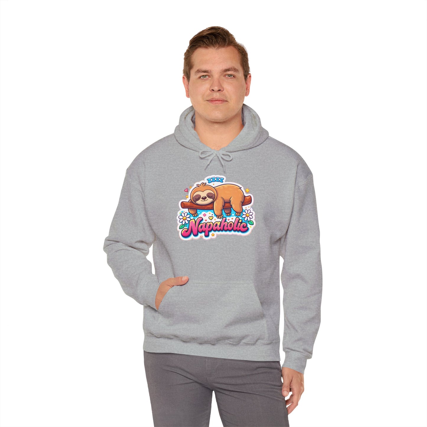 Napaholic Sloth Hoodie — Cute Sleepy Sloth Graphic Sweatshirt