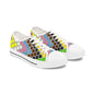 Colorful Polka Dot Low Top Sneakers — Women’s Casual Retro Pattern Shoes