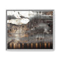 Framed Music Notes Canvas Print — Abstract Vintage Piano & Sheet Music Wall Art