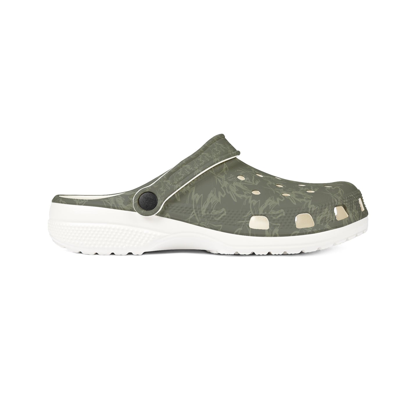 Olive Camouflage EVA Foam Clogs – Lightweight Garden & Casual Slip-On Shoes