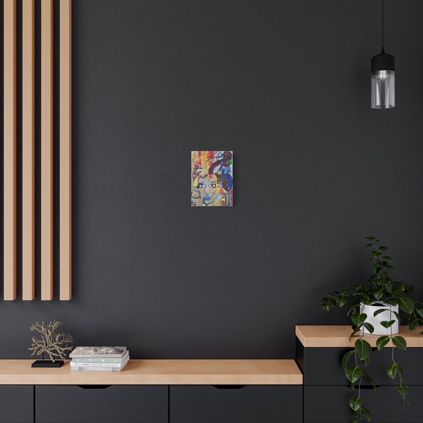 Colorful Graffiti Portrait Canvas