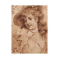 Vintage Sepia Portrait Canvas — Romantic Victorian Lady Matte Wall Art
