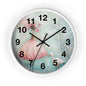 Whimsical Girl & Swan Wall Clock — Pastel Nursery Decor