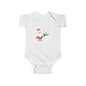 Christmas Santa & Polar Bear Infant Bodysuit — Cute Holiday Baby One-Piece
