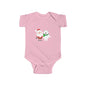 Christmas Santa & Polar Bear Infant Bodysuit — Cute Holiday Baby One-Piece