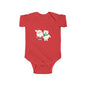 Christmas Santa & Polar Bear Infant Bodysuit — Cute Holiday Baby One-Piece