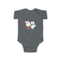 Christmas Santa & Polar Bear Infant Bodysuit — Cute Holiday Baby One-Piece