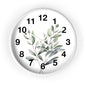 Botanical Wall Clock — Minimal Greenery Clock for Living Room & Bedroom