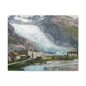Glacier Village Matte Canvas Print