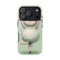 Cute Yoga Sheep Phone Case — Pastel Lamb Ballerina Protective Cover