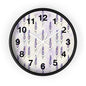 Lavender Sprig Wall Clock — Botanical Floral Clock for Kitchen, Bedroom & Living Room