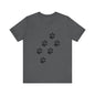 Paw Print Short Sleeve Tee | Unisex Animal Lover Shirt, Pet Owner Gift, Casual Wear, Gifts for Dog Lovers, Comfortable T-Shirt