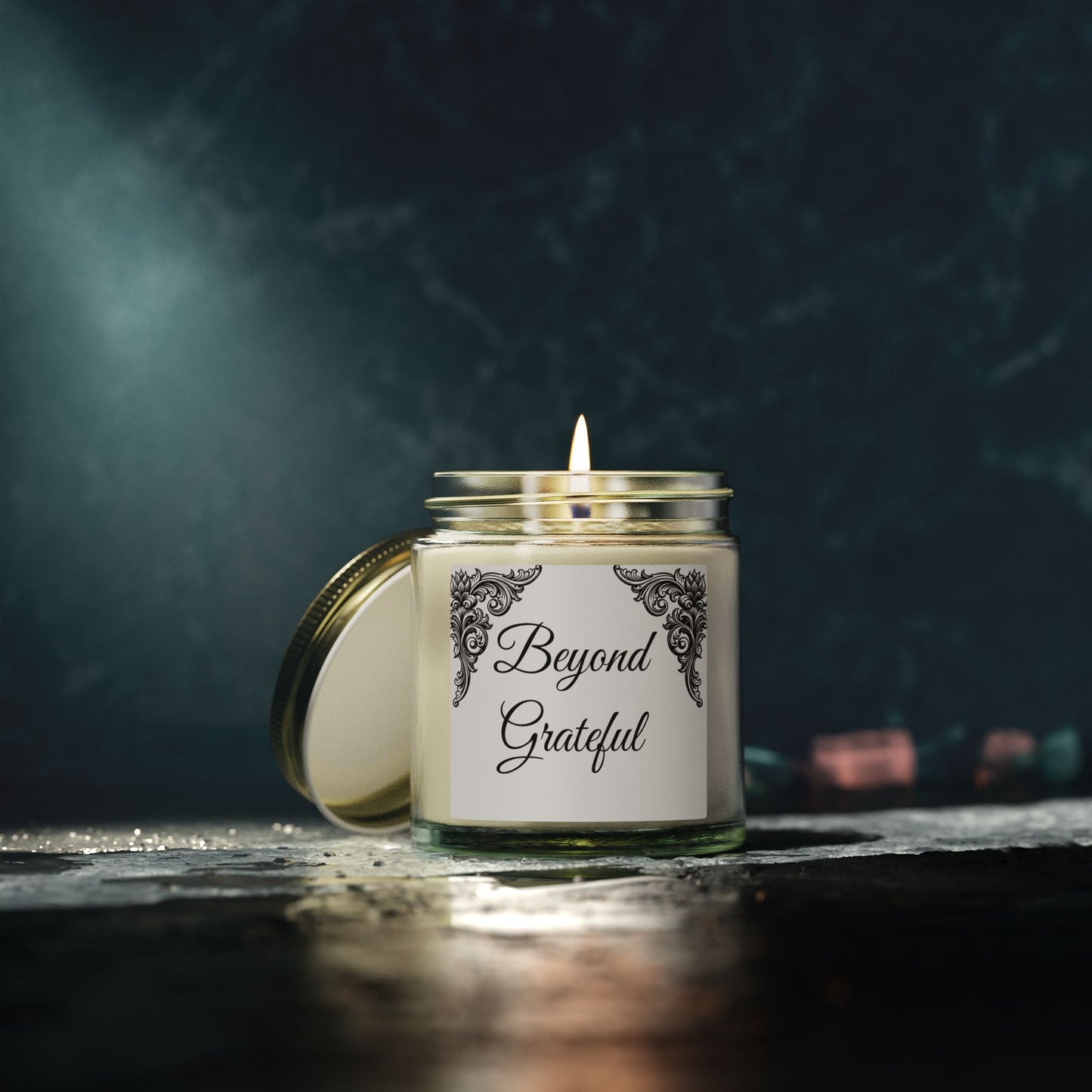 Scented Candle — "Beyond Grateful" Coconut Apricot Wax (4oz & 9oz)