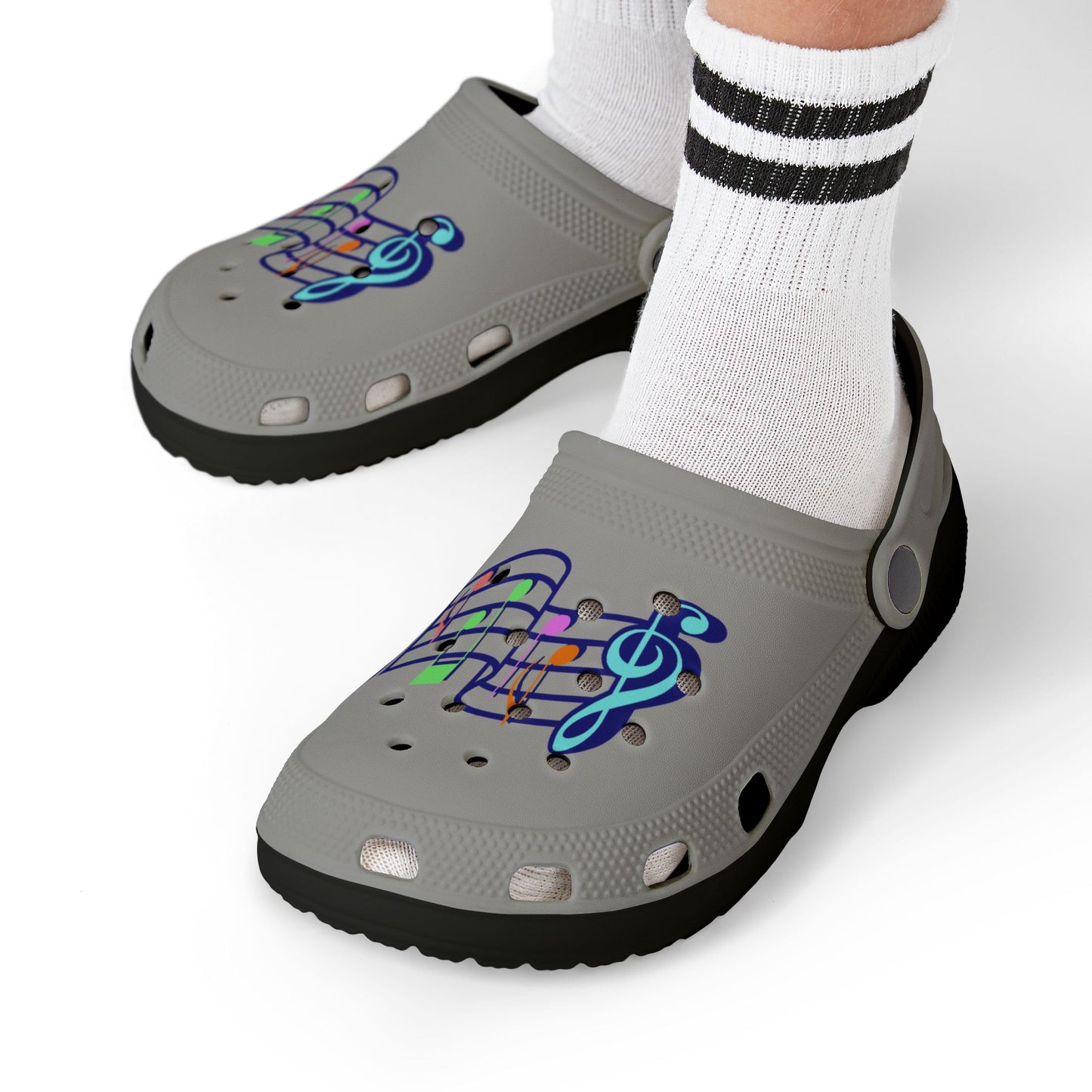 Musical Notes Kid's Clogs - Fun