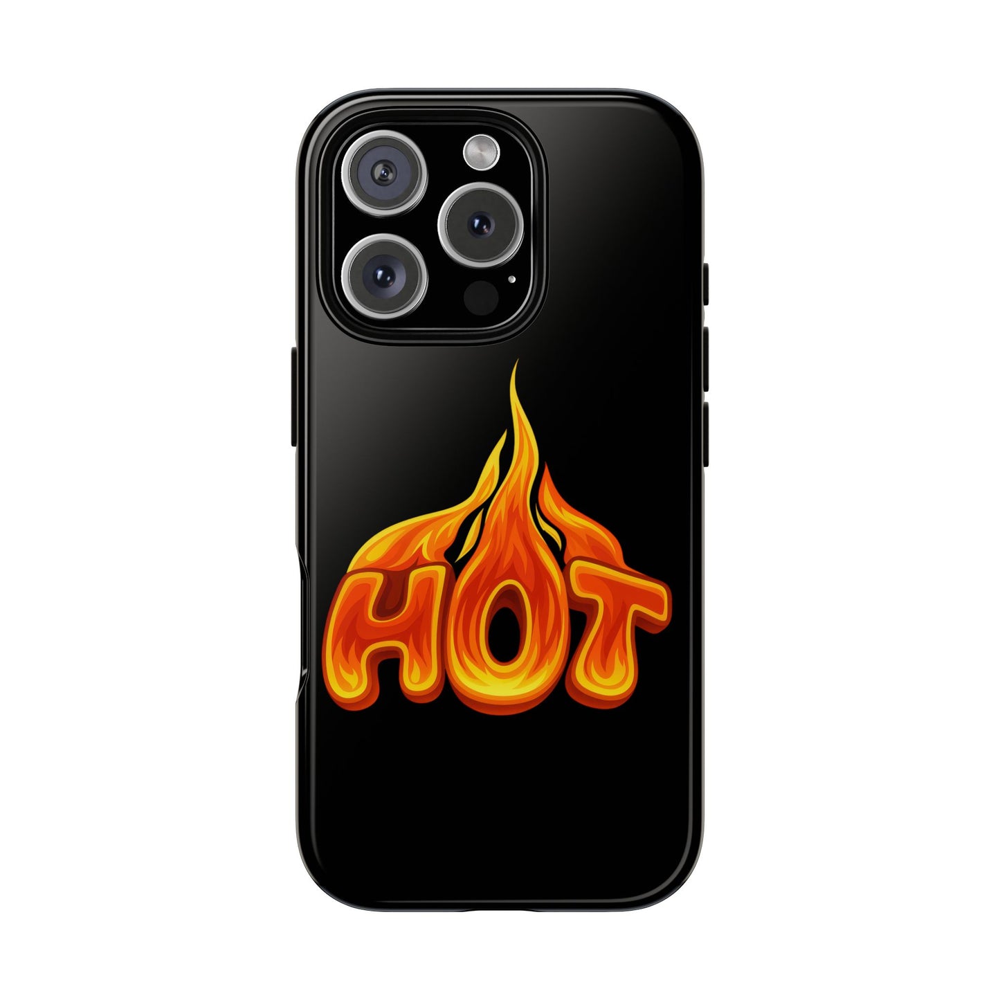 Stylish Phone Case, Hot Flames Design, Gift for Teens, Trendy Accessory, Protective Cover, Unique Phone Case