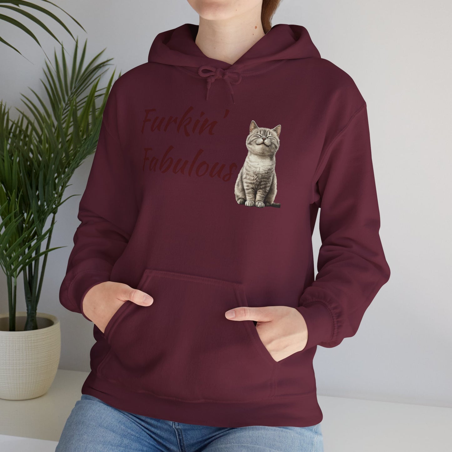 Furkin' Fabulous Cat Hoodie — Cute Kitten Graphic Sweatshirt