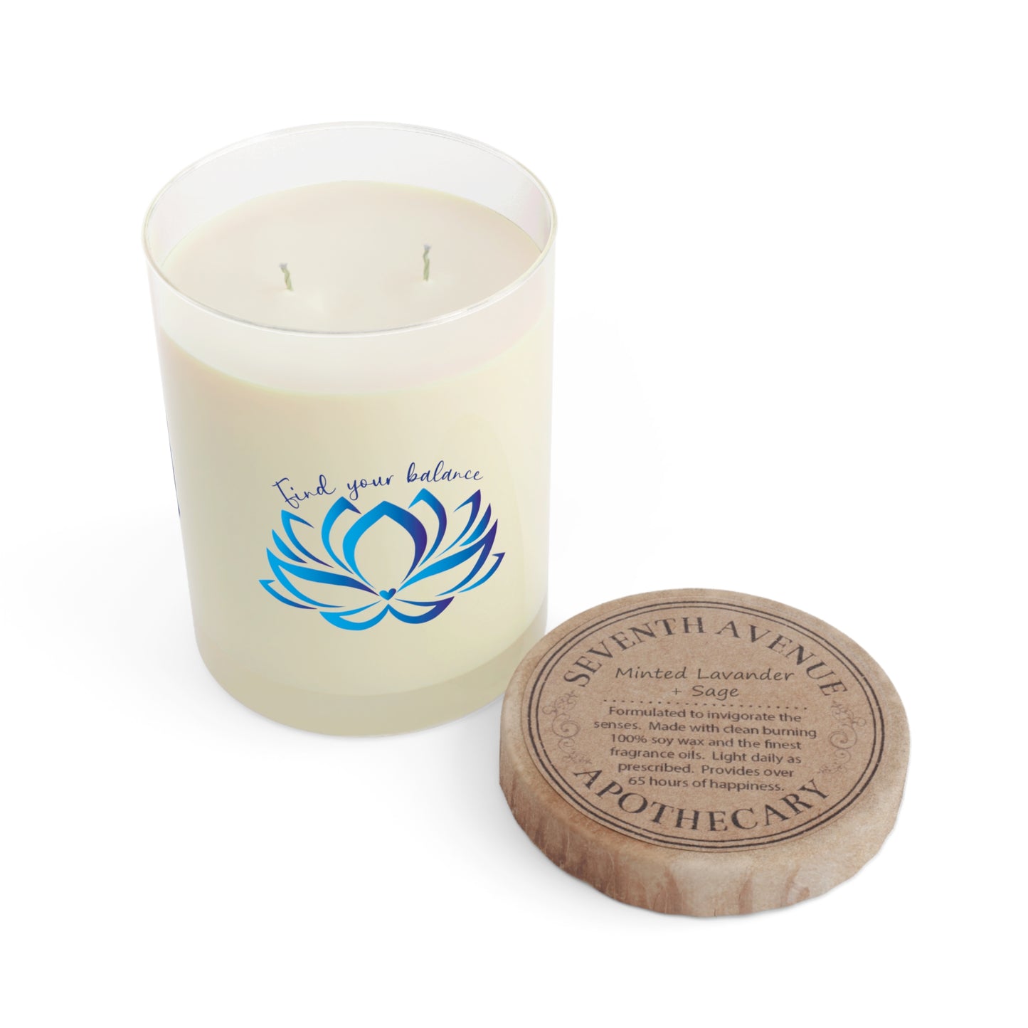 Calming Scented Candle - Find Your Balance | Aromatherapy Gift, Relaxation, Meditation, Home Decor, Self-Care