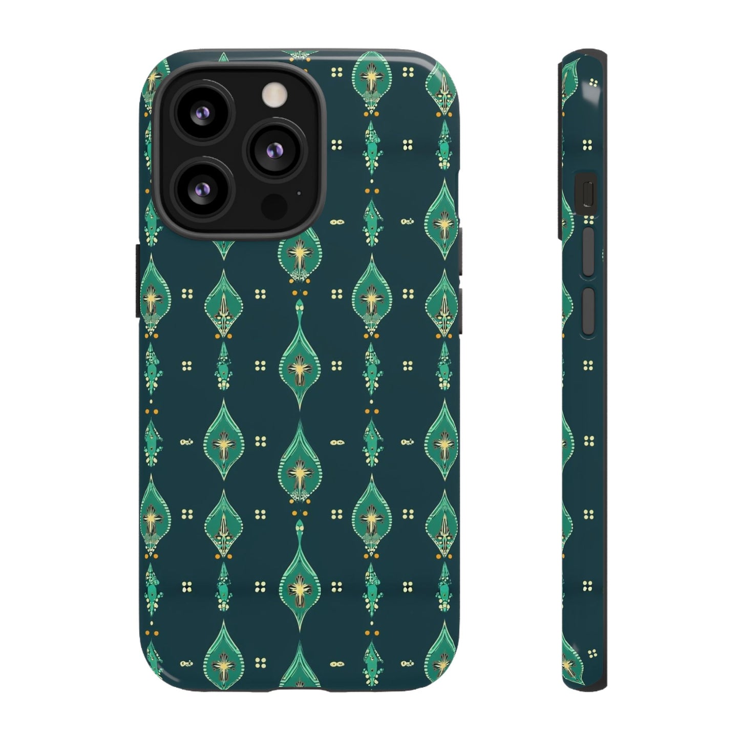Emerald Boho Teardrop Phone Case