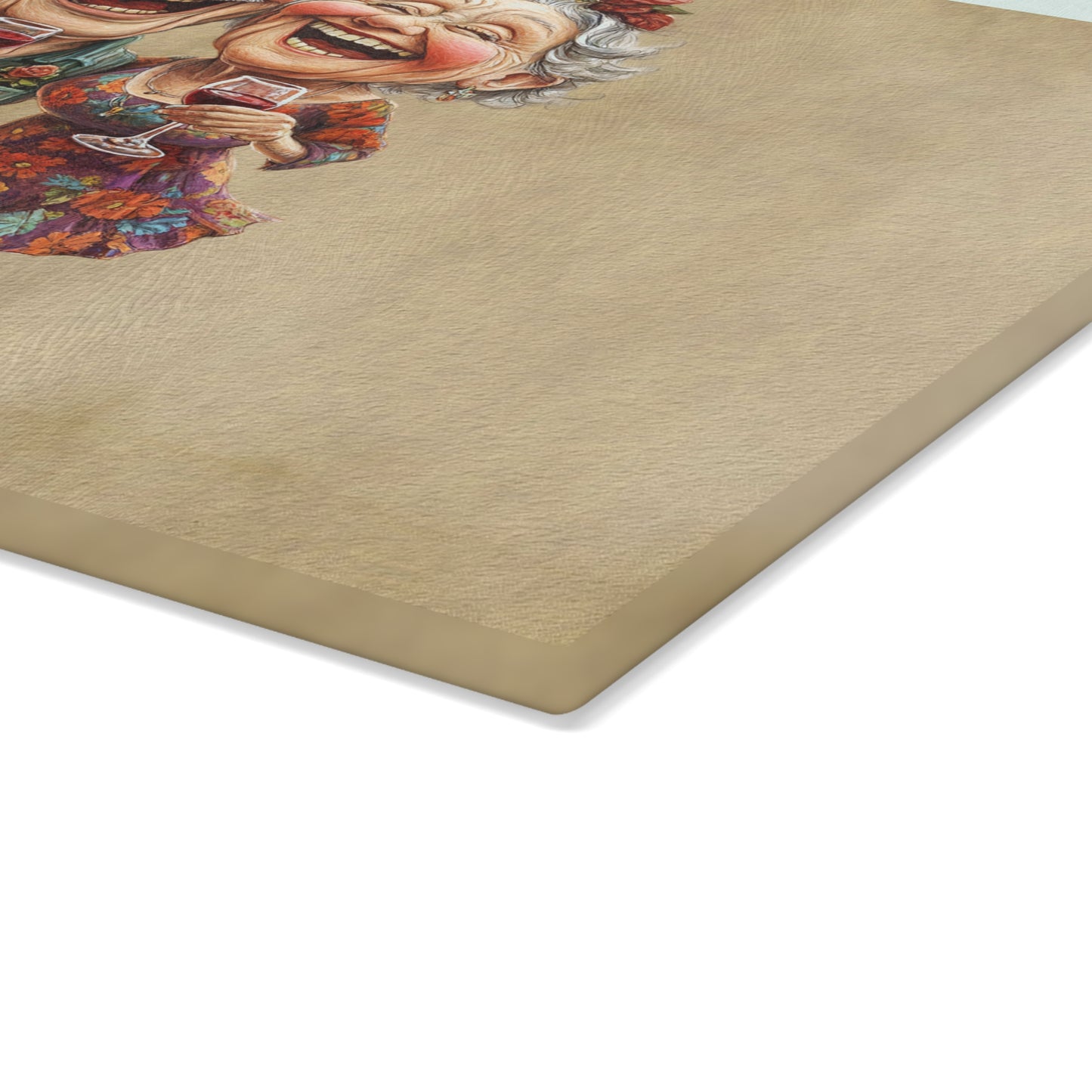 Whimsical Glass Cutting Board for Entertaining