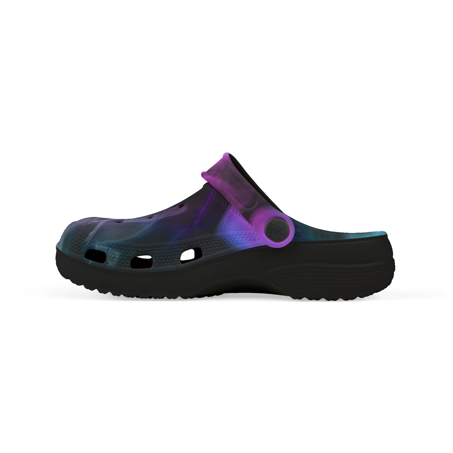 Kids Galaxy Foam Clogs — Purple Nebula EVA Slip-On Sandals