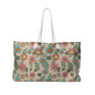 Floral Weekender Bag — Retro Pastel Flower Tote for Travel & Beach