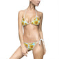 Women's Floral Bikini Swimsuit - Sunflower Print, Beachwear, Summer Swimwear, Pool Party Outfit, Vacation Essentials, Swim Set